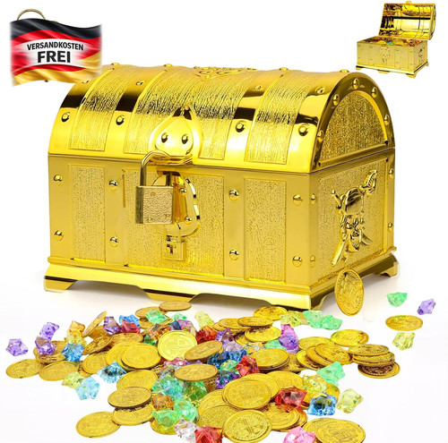 Piraten schatzkiste set mit - piraten,